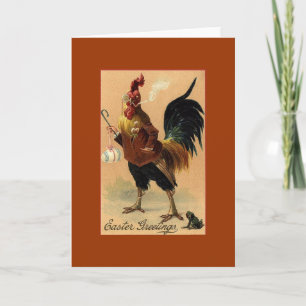 Tarjeta Festiva Saludos vintage de Pascua