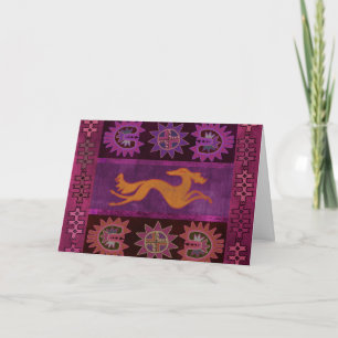 Tarjeta Festiva Saluki Pazyryk