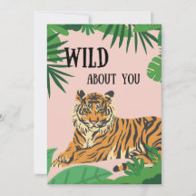 Salvaje por ti jungla Tigre Día de San Valentín 