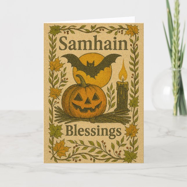 Tarjeta Festiva Samhain Card (Anverso)