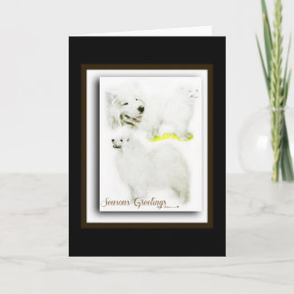 Tarjeta Festiva Samoyed