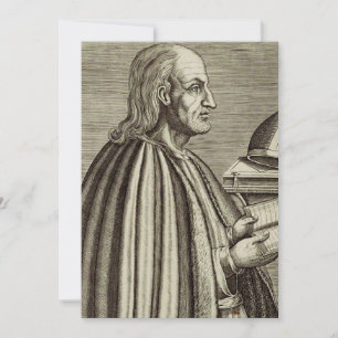 Tarjeta Festiva San Anselmo de Canterbury Doctor de la Iglesia