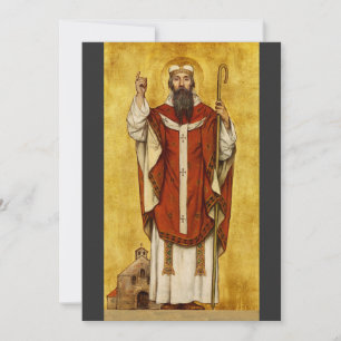 Tarjeta Festiva San Bonifacio de Maguncia - Patrono de los educado