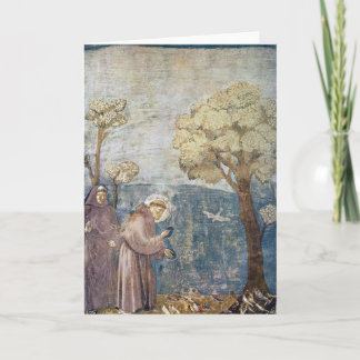 Tarjeta Festiva San Francisco Sermón a la basílica de las aves de