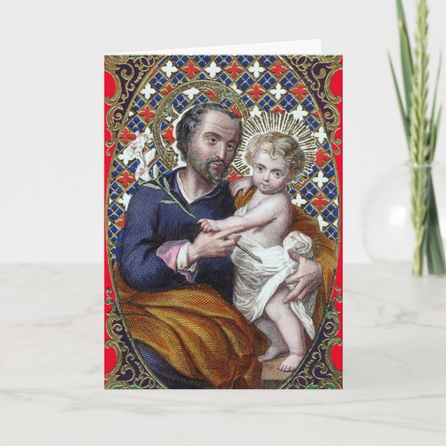 Tarjeta Festiva San José y el Niño Cristo (DPT 2002) (Anverso)