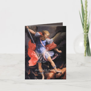 Tarjeta Festiva San Miguel el Arcángel con la oración