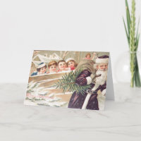 San Nicolás con árboles y niños