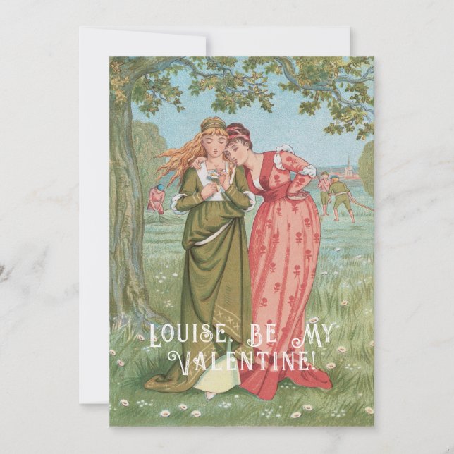 Tarjeta Festiva San Valentín (1876)  (Anverso)