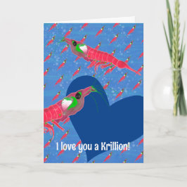 Tarjeta Festiva San Valentín, biólogo marino