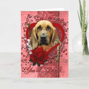 Tarjeta Festiva San Valentín - Clave para mi corazón - Bloodhound