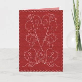 Tarjeta Festiva San Valentín con título