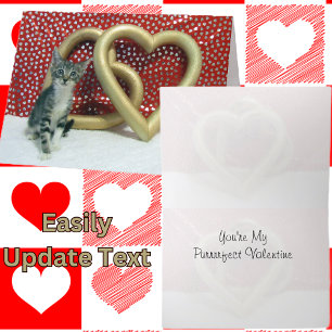 Tarjeta Festiva San Valentín de Tabitha - Gato / San Valentín de g