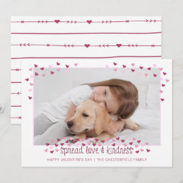 Tarjeta Festiva San Valentín DIFUNDE AMOR Y AMABILIDAD.