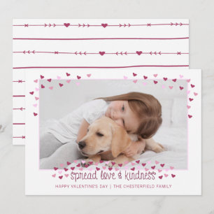 Tarjeta Festiva San Valentín DIFUNDE AMOR Y AMABILIDAD.