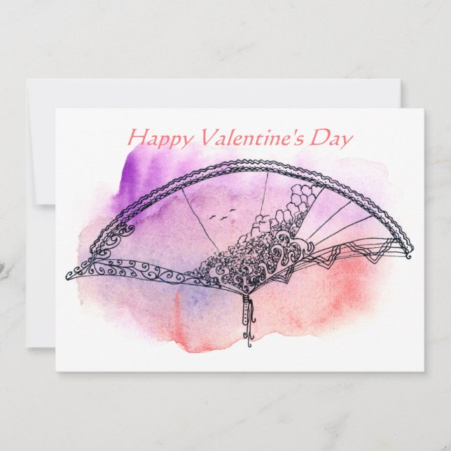 Tarjeta Festiva San Valentín elegante y visionario (Anverso)