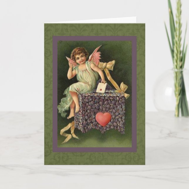 Tarjeta Festiva San Valentín evangélico y arte alterado (Anverso)