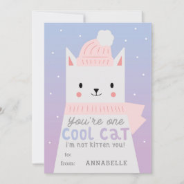 Tarjeta Festiva San Valentín Guay Cat