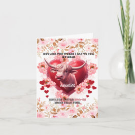 Tarjeta Festiva San Valentín Lo que tengo que decir es muu