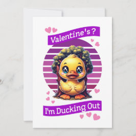 Tarjeta Festiva ¿San Valentín? Me largo