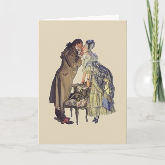 Tarjeta Festiva San Valentín romántico (Anverso)