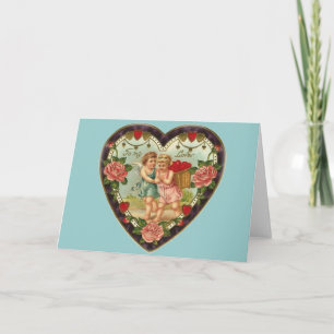Tarjeta Festiva San Valentín Victoriano A Mi Amor II