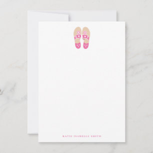 Tarjeta Festiva Sandalias Notecard personalizado