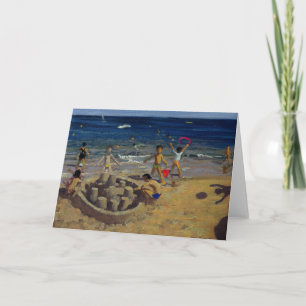 Tarjeta Festiva Sandcastle France 1999