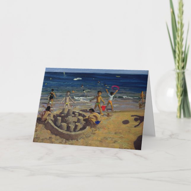Tarjeta Festiva Sandcastle France 1999 (Anverso)