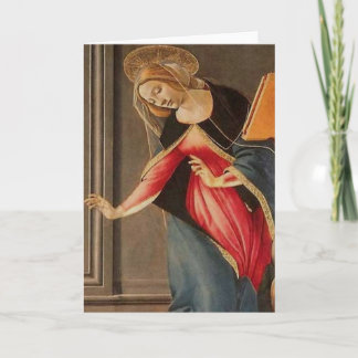Tarjeta Festiva Sandro Botticelli - Madonna (detalle)