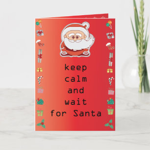 Tarjeta Festiva Santa