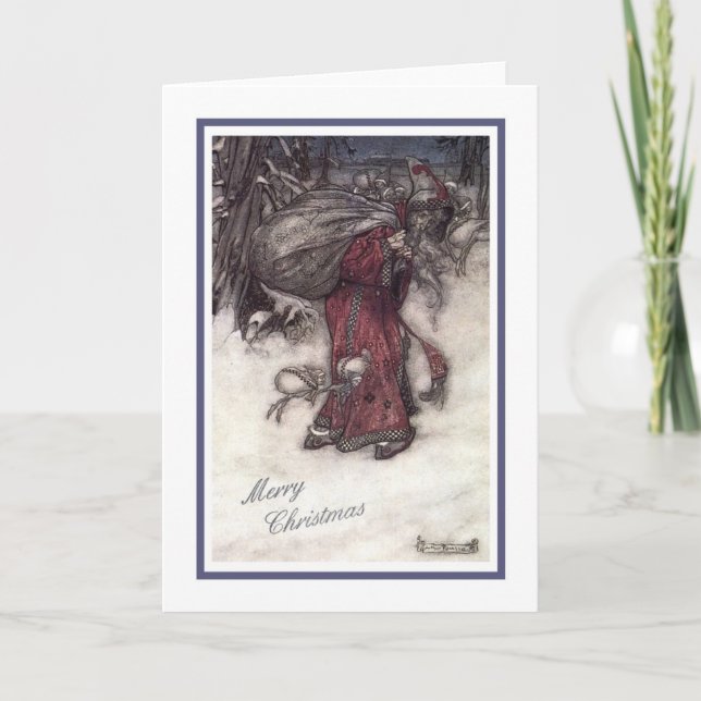 Tarjeta Festiva Santa (Anverso)