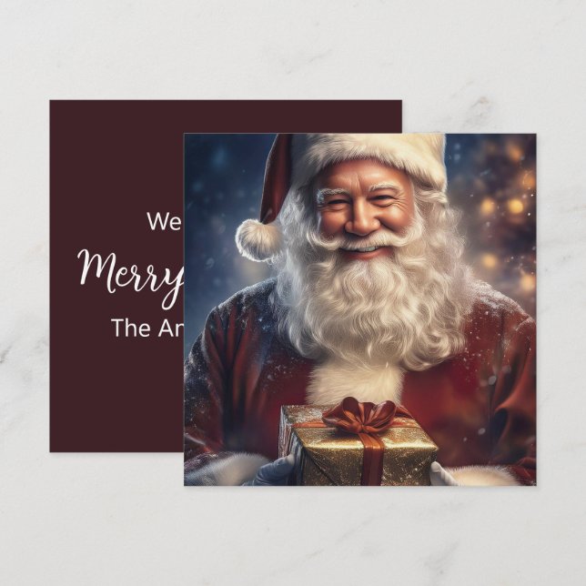 Tarjeta Festiva Santa  (Anverso / Reverso)