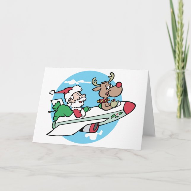 Tarjeta Festiva Santa Airways (Anverso)