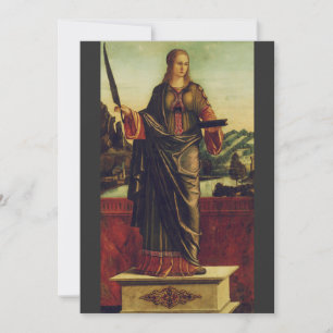 Tarjeta Festiva Santa Anastasia de Roma Arte Premium