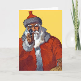 Tarjeta Festiva Santa:  Armado y listo