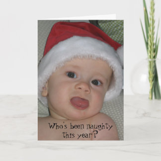Tarjeta Festiva Santa Bebé