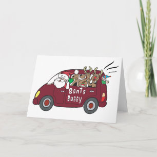Tarjeta Festiva Santa Buggy