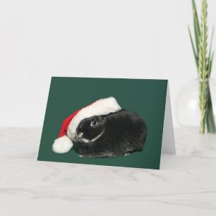 Tarjeta Festiva Santa Bunny