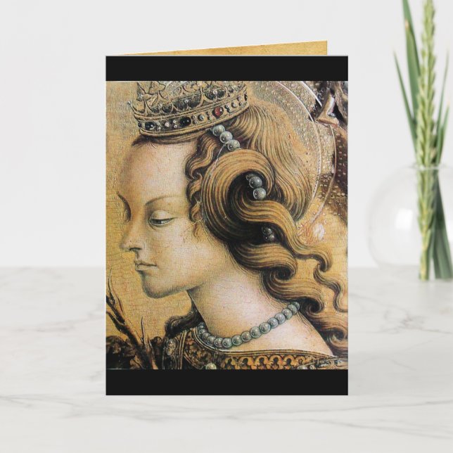 Tarjeta Festiva Santa Catalina de Alejandría (Anverso)