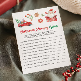 Tarjeta Festiva Santa Christmas Memory Game