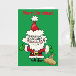 Tarjeta Festiva Santa Claus