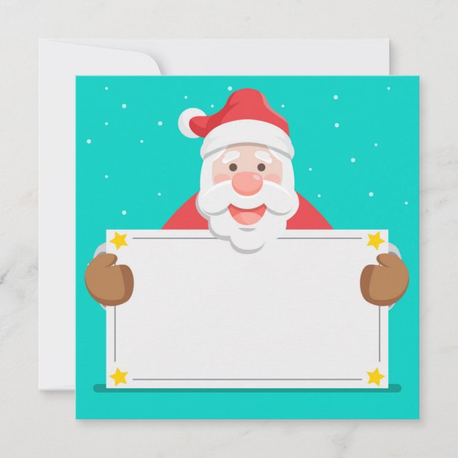 Tarjeta Festiva Santa Claus (Anverso)