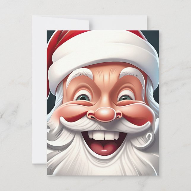 Tarjeta Festiva Santa Claus (Anverso)