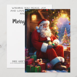 Tarjeta Festiva Santa Claus