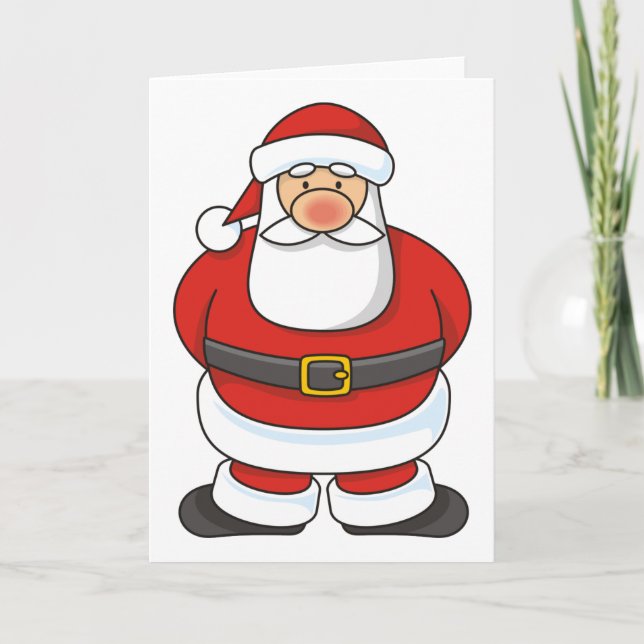 Tarjeta Festiva Santa Claus (Anverso)