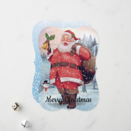 Tarjeta Festiva Santa Claus