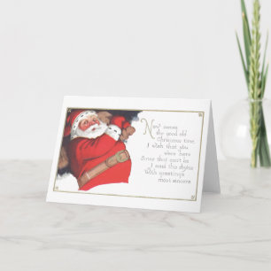 Tarjeta Festiva Santa Claus