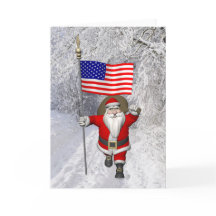 Santa Claus Con El Diseño De Los EEUU