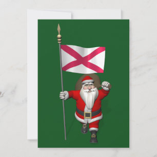 Tarjeta Festiva Santa Claus Con El Fin De Irlanda Del Norte