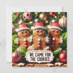 Tarjeta Festiva Santa Claus de jengibre